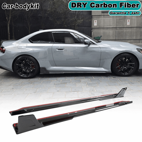 Attacco minigonne laterali minigonne laterali in carbonio DRY per BMW G87 M2 2022-2024 - Foto 1 di 13