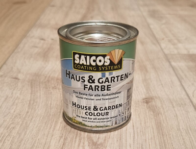 Saicos Haus & Garten-Farbe 2112 Zitronengelb 0,125 L deckend Holz Öl ABHOLUNG