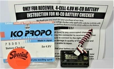 NEW VINTAGE KO PROPO 4.8V receiver Battery Checker Part # KOP73301