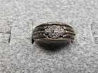GRANDMA GRABE'S BEAUTIFUL VINTAGE HARLEY DAVIDSON STERLING SILVER 2.2G RING SZ 4