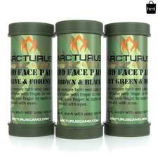 6-Color Camo Face Paint Sticks - Washable  Sweat-Proof for Outdoor Action