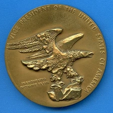 1975 Nelson Rockefeller Vice President Medallic Art Co 2 3/4" Bronze Medal MACO 