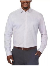 Calvin Klein Mens Wrinkle Free Regular Fit Dress Shirt, Pink, XL 17-17.5 32/33 