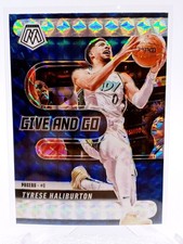 2024-25 Mosaic #10 Tyrese Haliburton Give And Go Silver Mosaic Prizm