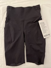 lululemon Fast And Free HR Short 8” Size 2 NWT Pockets True Navy