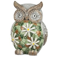 Eule 31 Cm Mosaik-Blume Dekofigur Gartenfigur Formano Vogel 742223 Gartendeko