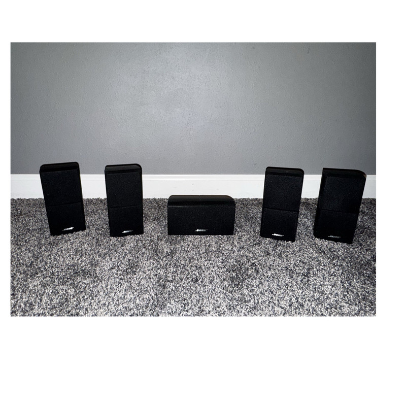 Bose Cube Speakers w/ Center Channel Speaker 5.0 Wired Home Theater Black