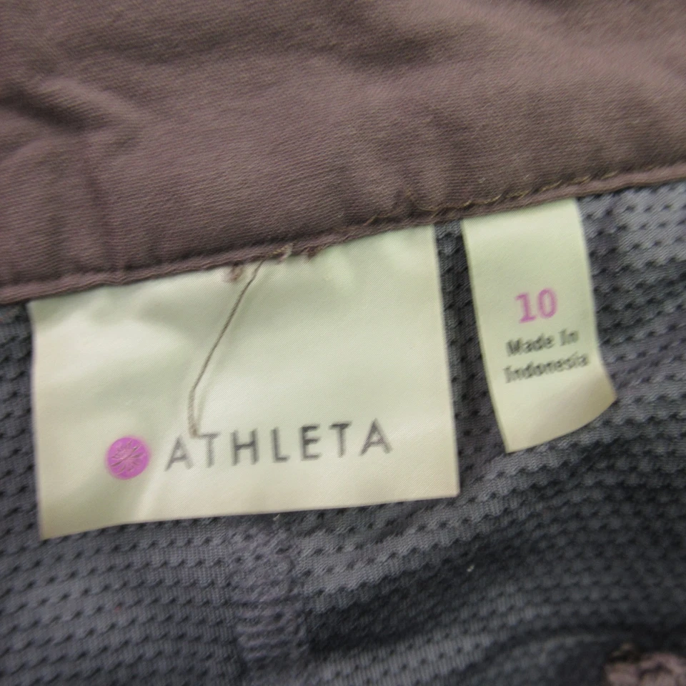 Athleta 裙子女式 10 轻便户外轻便网球高尔夫棕色 — 第 3/4 张图片