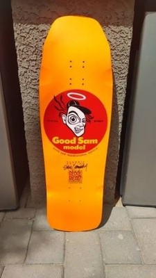 Blockhead Sam Cunningham Good Sam Modern Rider Skateboard Deck Neon Orange