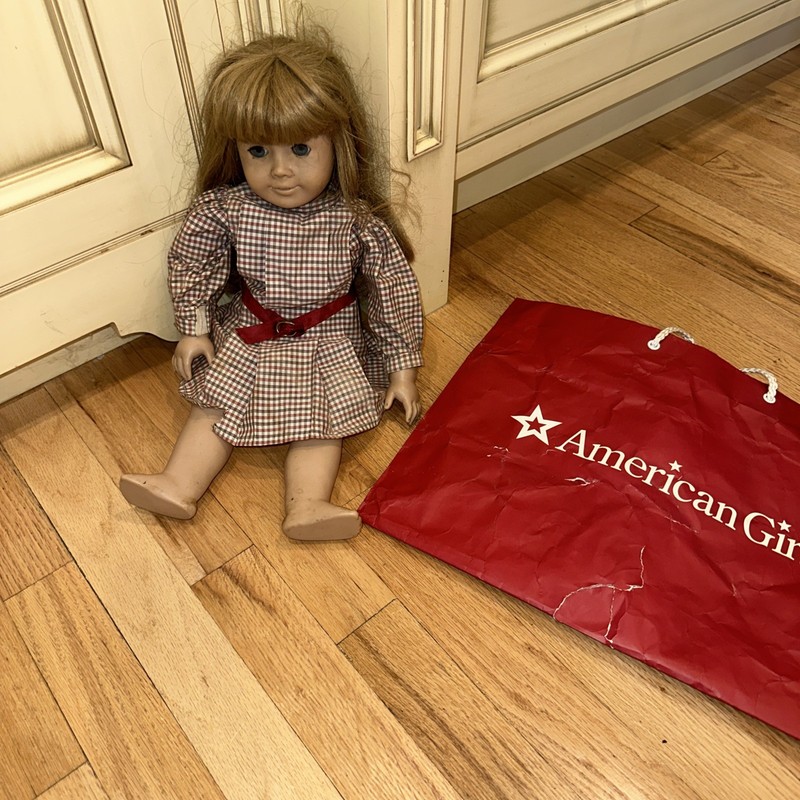 Samantha 1986 American Girl Doll With Classic Meet Outfit - Pleasant Company bag