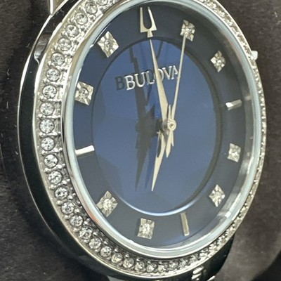 Bulova Women\'s Watch 96L276 Phantom Quartz Crystal Blue Dial Silver Steel 32mm Bulova Phantom Women main image 4