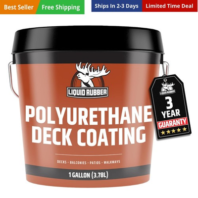 #ad Polyurethane Deck Coating – 10X Stronger Than Traditional Deck Paint amp; Deck S... $160.10