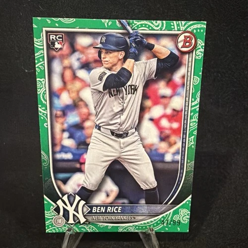 Ben Rice 2025 Bowman Ben Rice #85 Green