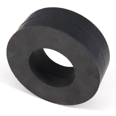 Large Round Magnets with Holes OD2.35xID1.25x0.4'' Strong Ceramic Ring 2 Pack