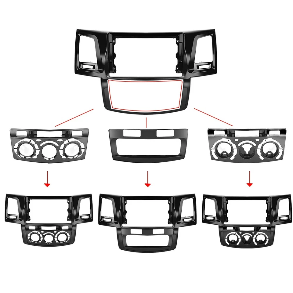 适用于丰田 Hilux 2005 - 2015 Android 15 64GB CarPlay 汽车立体声收音机 GPS 导航 DSP — 第 4/4 张图片