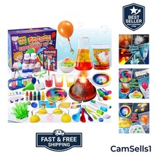 70 Lab Experiments Science Kits for Kids Chemistry Set Toys Crystal, Erupti...