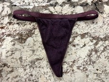 True Vintage Victoria Secret Scalloped Edge Signature 100 Cotton V String M