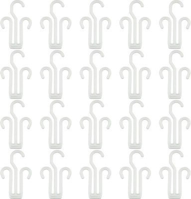IFAMIO 20 Pack White Plastic Shoe Drying Shelf Hangers, Lightweight, Durable, St