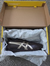 Onitsuka Tiger Mexico 66 SD Unisex Sneakers M 8.5 /W 10 Licorice Brown/champagne