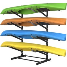 Adjustable Kayak Storage Rack, Freestanding Sup Storage Stand, Weatherproof C...