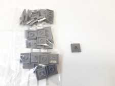 LEGO 40 Stück 87580 dunkelblaugrau Platte mod. 2x2 + 1 Noppe oben Ersatzteil Neu