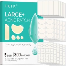 Large Pimple Patches for Face, XL Acne Patches 60 x 20 mm, Big Hydrocolloid B...