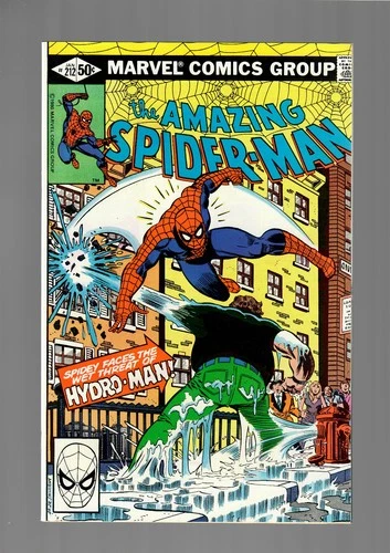 Amazing Spider-Man #212 NM- 9.2 Marvel 1981 1st Appearance Hydro-Man
