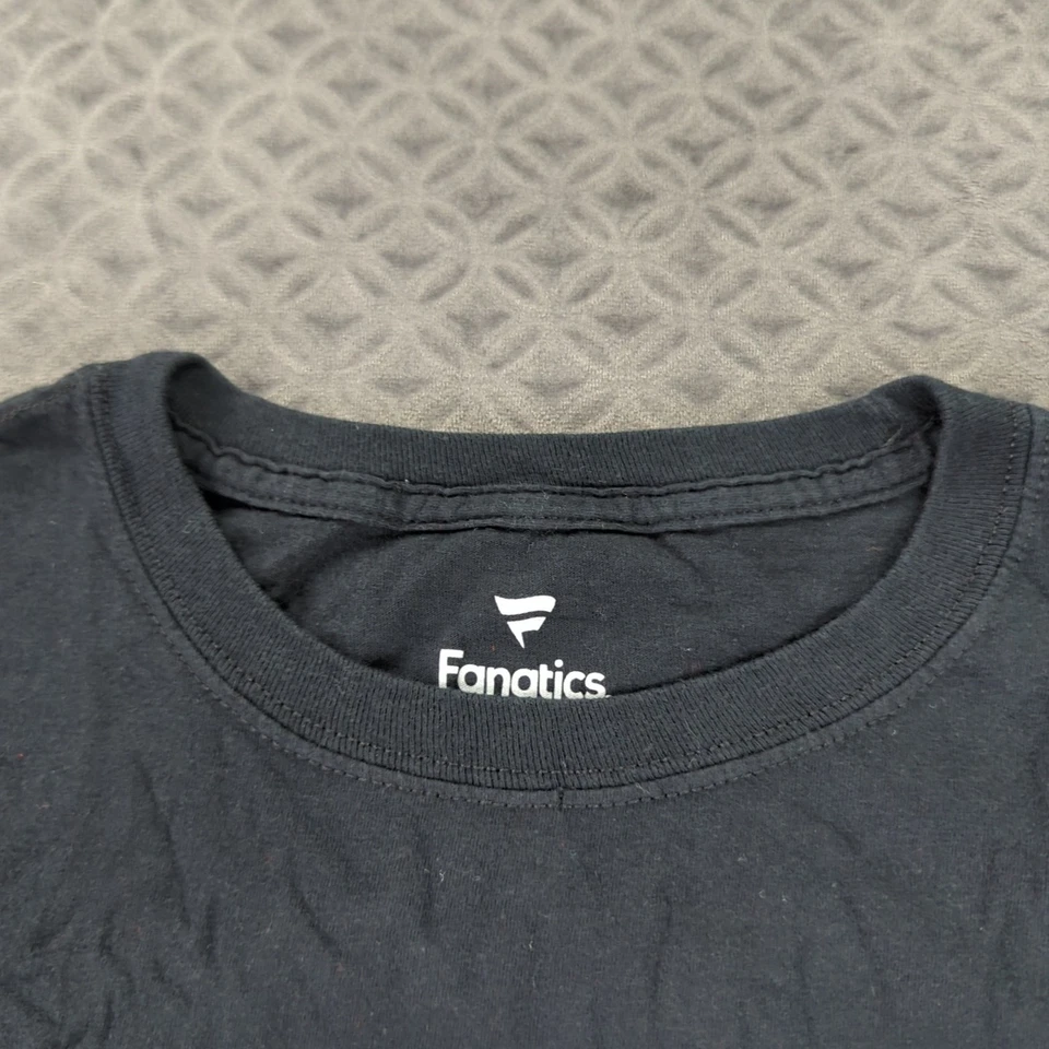 Camisa Bubba Wallace Coche #43 Fanáticos Negra Richard Petty Motorsports Hombres Grande Foto 4 de 4