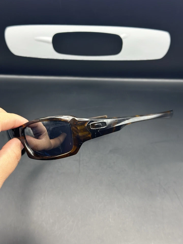 Oakley Five Squared Brown Tortoise w/Grey Lenses - Image 3 of 4