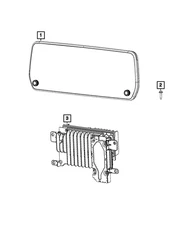 Genuine Mopar Multi Media Radio 68592101AF