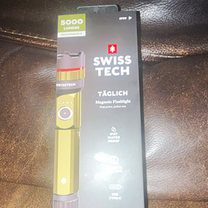 Swiss+Tech TÄGLICH LED Rechargeable Magnetic Flashlight 5000lm IP67