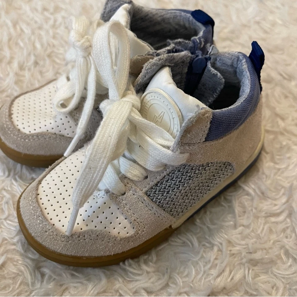 Zara Baby Boy High Top Sneakers Size 5.5 - Image 2 of 4
