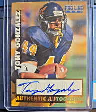 1997 Pro Line Tony Gonzalez Rookie Autograph Hall of Famer!