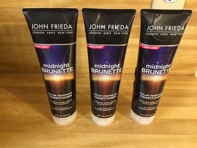 3 John Frieda Midnight Brunette Color Deepening Conditioner (8.3 Oz) Hydrates