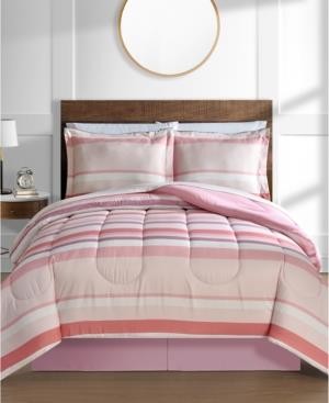 Fairfield Square Collection Austin Stripe Reversible 8 Pc Full Comforter Set
