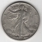 1942 P WALKING LIBERTY HALF DOLLAR 90% SILVER PHILADELPHIA .50¢ UNITED STATES