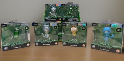 Jada MetalFigs Rick and Morty Lot of 4 Die-Cast Figures New in Box