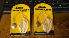 Booyah "micro pond magic" spinnerbaits, 1/8 oz, 2 ct, free shipping