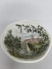 Effetti d’ Arte Italy Serving Pasta Salad Bowl Handmade Olive Branch Countryside