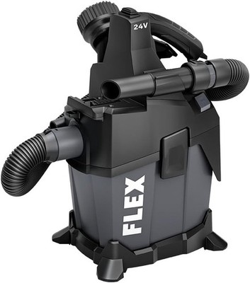 FLEX 24V Brushless 1.6 Gallon Wet/Dry Tool Only Vacuum Cleaner, Grey Gray 