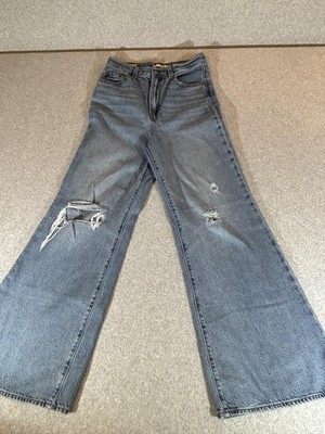 Levis Jeans Womens 28x30 High Loose Flare Baggy Wide Leg Premium Hippie Boho Y2K