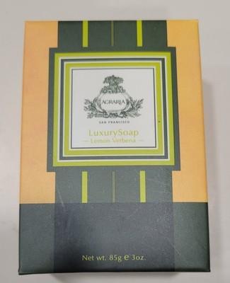Agraria San Fransisco Lemon Verbena Luxury Soap 3oz Bar Gift Spa Indulge 