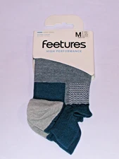 Feetures High Performance UL No Show Tab Unisex Socks Womens Medium- French Navy