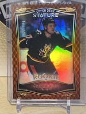 2023-24 UD Stature Hockey Rookie Orange Parallel /199 Connor Zary Calgary Flames
