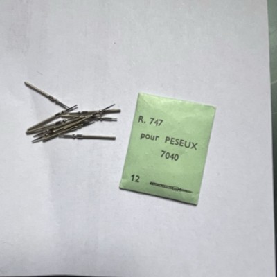 12x PESEUX 7040 Winding Stem_Stange_Aufzugswelle