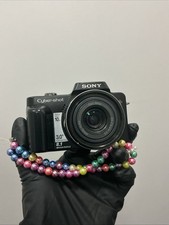 Sony Cyber-shot DSC-H10 8.1MP Digital Camera - Black Working BLEMISH ON SCREEN