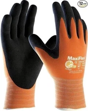 PIP 34-8014 Maxiflex Ultimate Nitrile Coated Micro-Foam Grip Nylon Glove 12...