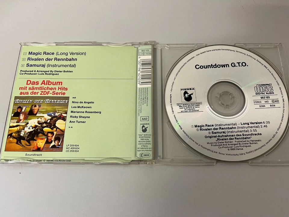 Countdown G.T.O. – Magic Race - rare Maxi CD © 1989 (Dieter Bohlen) Rivalen der - Bild 2 von 2