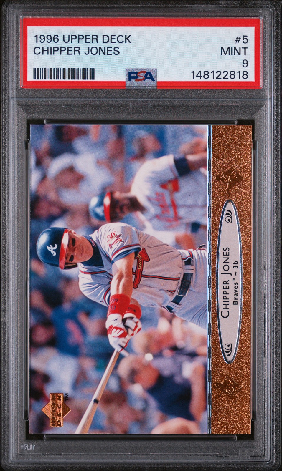 1996 UD #5 CHIPPER JONES PSA 9