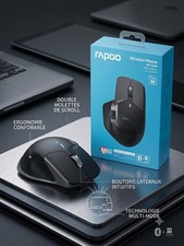 Souris Bluetooth Sans Fil ergonomique Rapoo MT760M Neuf